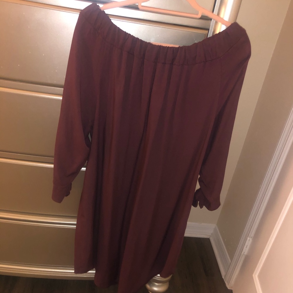 Burgundy Dress